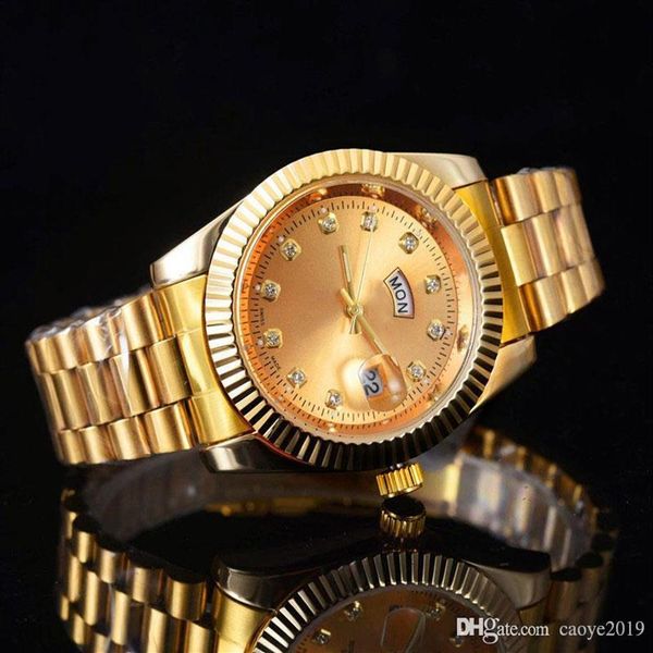 

40mm luxury watch automaticsports men's pure full-function precision positioning full-featured watch quartz253a, Slivery;brown