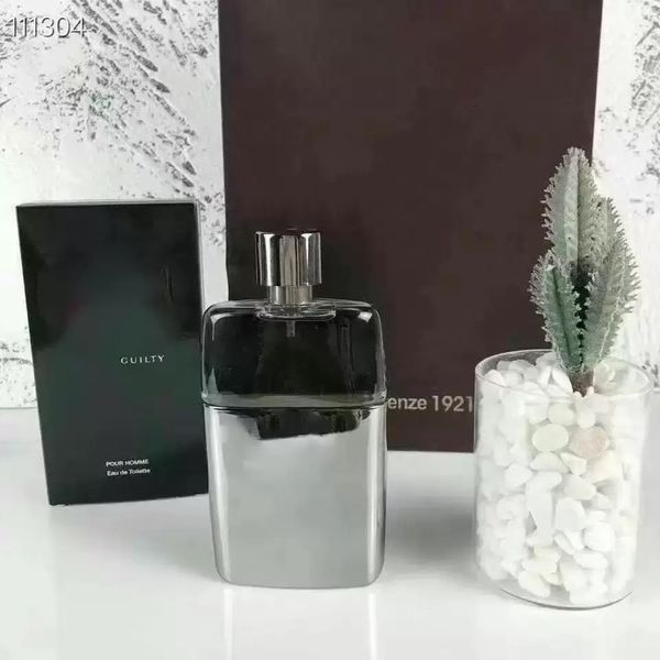 

luxury brand men fragrance 90ml guilty perfume 3fl.oz eau de toilette pour homme long lasting smell edt black bottle man parfum spray cologn