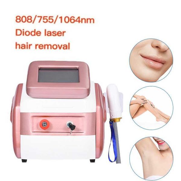 

808nm diode laser home commercial portable semiconductor hair removal machine whitening firming skin pigment beauty machine, Black