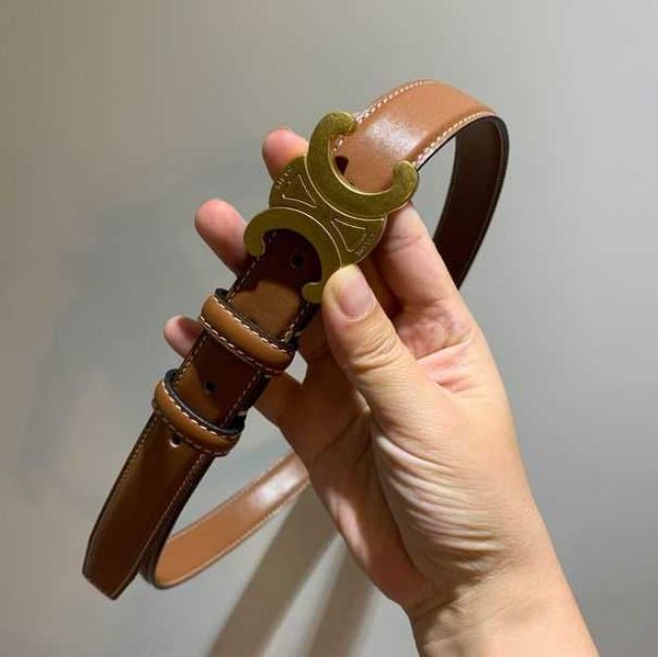 

celins belt designer belts butterfly buckle arc de triomphe 2.5cm east gate female two-layer cowhide female cowboy, Black;brown