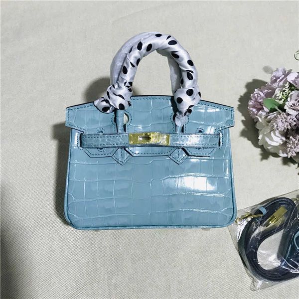 

design purse new crocodile cowhide bag outlet crossbar hand small