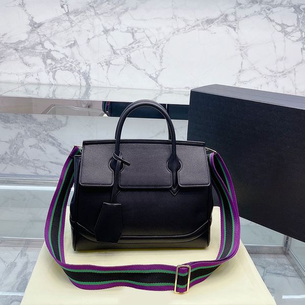 

designer handbags large tote bag women crossbody shoulder bags genuine leather removable wide strap bottom nail gold hardware multiple color