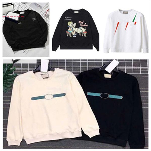 

sweatshirts fashion designer sweater sportwear hoodie sweatshirt coat hip hop couple street loose keep warm cartoon children's letter p, Black