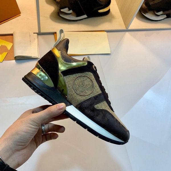 

running sneakers trainer runner trainers woman manleather mesh mixed color sports size 35-45 mjk001 gxn kso, Black