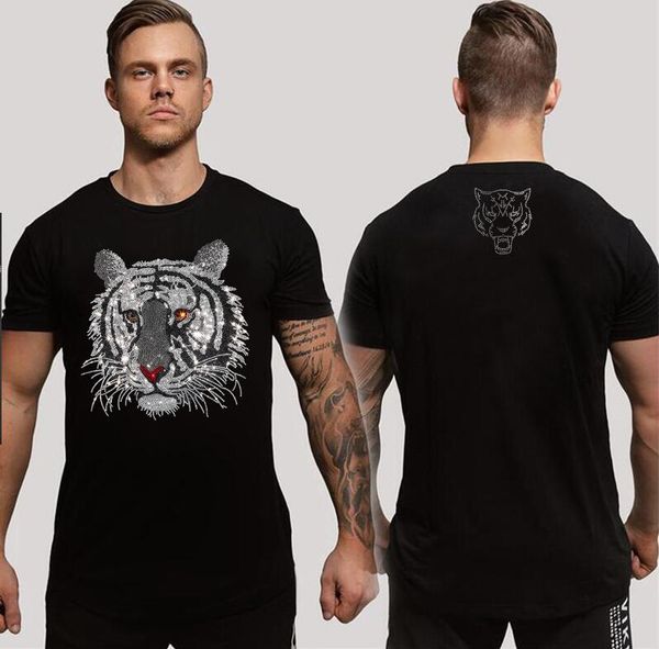 

men luxury design t shirt fashion clothes mens hip hop pullover 4xl, White;black