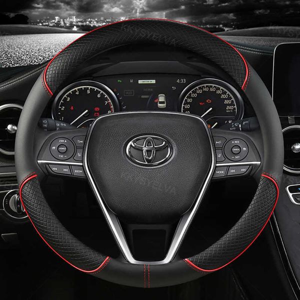

steering wheel covers car steering wheel cover leather 38cm for toyota corolla fortuner sequoia auris avensis yaris vios celica 86 rav4 4run