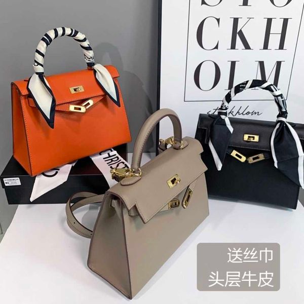 

h bag fashion handbags leather h ermese bag new trendy brand versatile high-grade leather second generation mini single shoulder messenger p