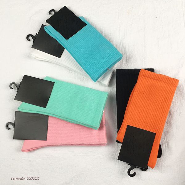 

socks designer luxury prad classic letter triangle fashion iron standard autumn and winter pure cotton high tube socks 3 pairs 2022 weed eli, White;pink