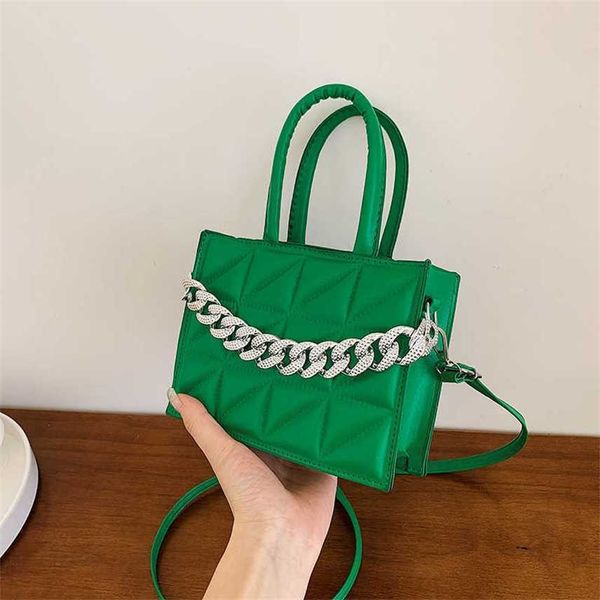 

handbag women 2022 spring new simple chain small square bag personality women's sling single shoulder messenger bag
