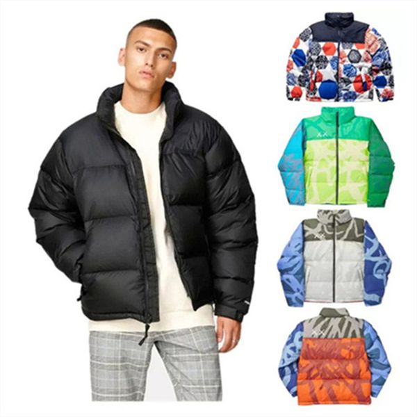 

men sportwear coats puffer jackets down jacket parka keep warm windproof outdoor thick zipper windbreaker jacket multicolor couple outerwear, Black