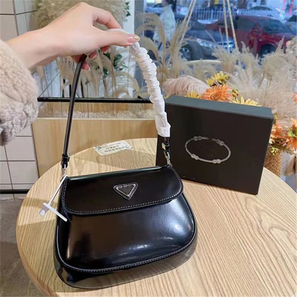 

new summer cleo underarm bag hobo sequined cowhide clamshell single shoulder baguette bag star same style handbag female