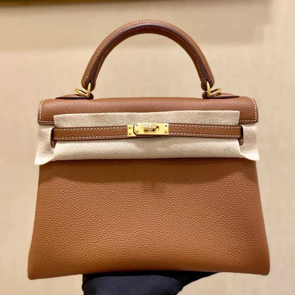 

h bag handheld h ermese designer bags handmade togo leather solid color hand sewn lychee pattern business one shoulder cross body women