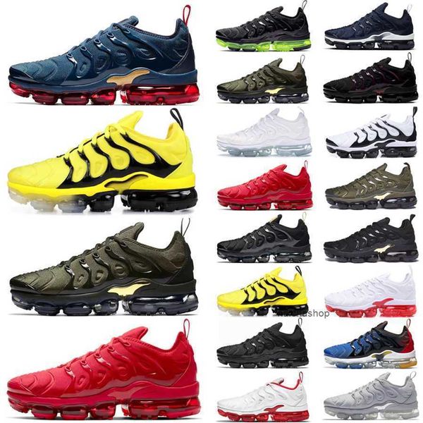 

2023 running shoes mens trainers sneakers triple black white volt orange gradients cherry red cool wolf grey neon green olive blue tn plus f