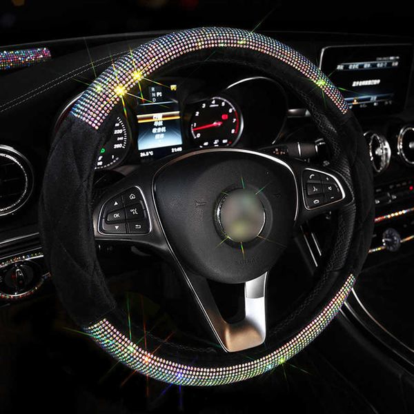 

steering wheel covers luxury crystal rhinestone car steering wheel covers women diamante plush car covered steering wheel accessories women