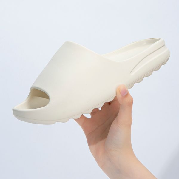 

2022 slipper foam designer slipper men woman bone white resin desert sand pure onyx stone sage slippers mx carbon sulfur mens womens slide, Black