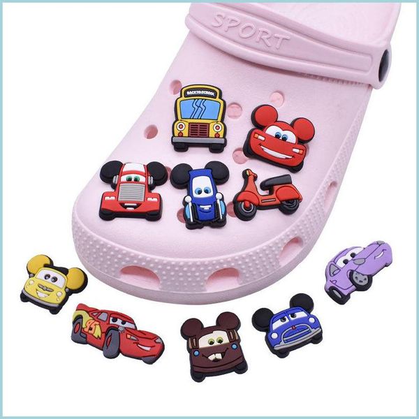 

shoe parts accessories pvc cute shoe buckle jibitz charm decoration accessories for croc charms clog pins moq 50pcs drop delivery s dhxan, White;pink