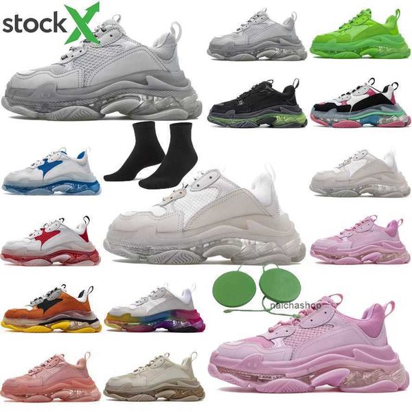 

2023 men woman retro dad shoes womens designer triple s trainer platform classic triples casual shoes paris triple-s 17fw large increasing