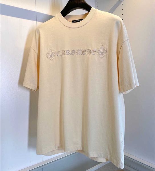 

sanskrit embroidery men's and women's loose short sleeve t-shirt, White;black