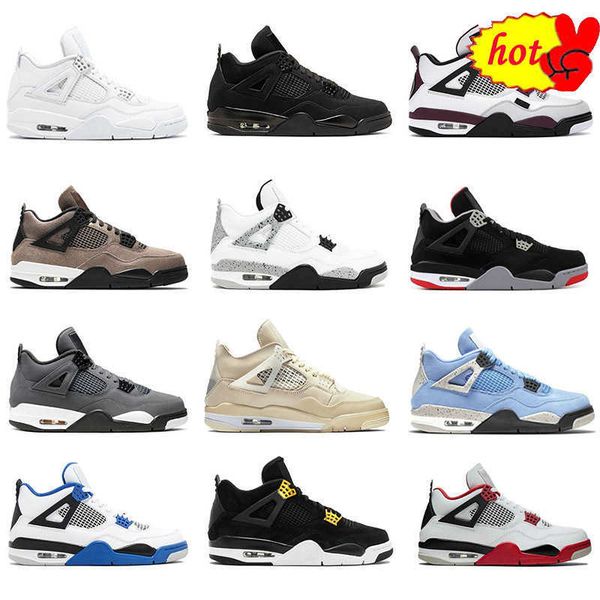 

basketball shoes university blue white oreo cool grey metallic purple black cat bred shimmer cactus jack infrared 4 4s mens men women