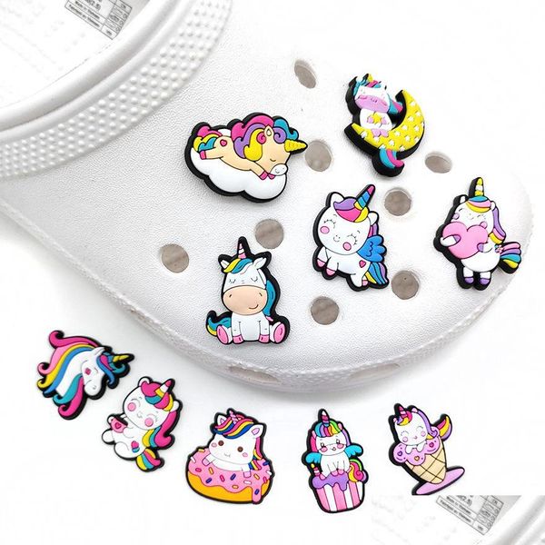 

shoe parts accessories cartoon shoe jibitz 50pcs pvc charm parts accessories for clog charms clog pins drop delivery shoes dh37u, White;pink