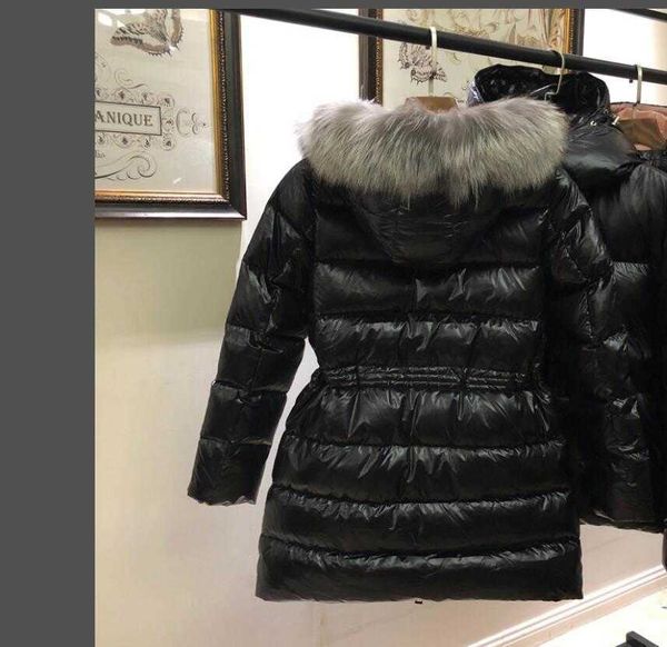 

designer luxury down jacket fur ruff classic women fashion and multi function essential hoodies womens jackets winter warm clothing hoody 5a, Black