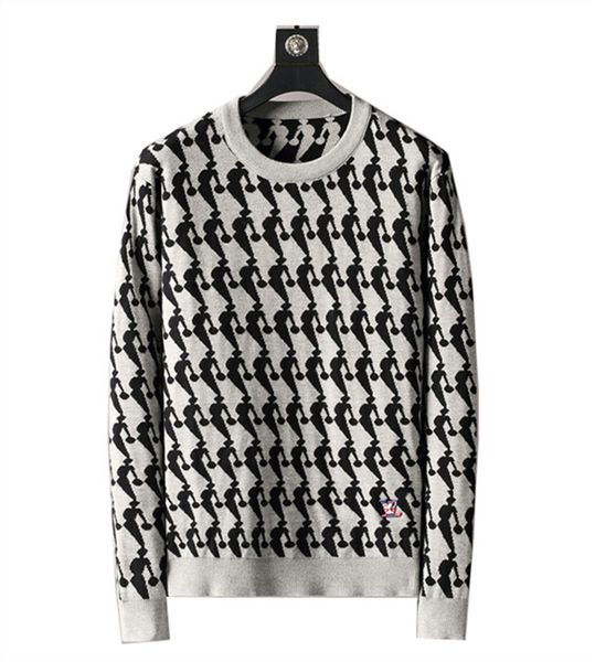 

designer sweater man for woman knit crow neck womens fashion letter black long sleeve clothes pullover oversized blue vb50, White;black