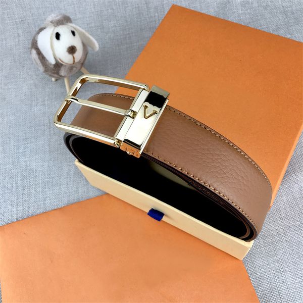 

Luxury Designer Belt Leather Letter Mens Designers Belts For Women Ceintures Waistband Girdle 3.4cm Width, Free
