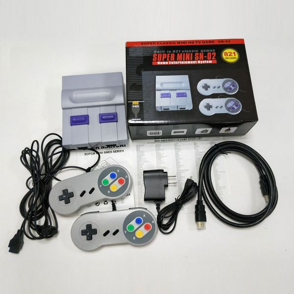 

portable game players super hd output snes retro classic handheld video player tv super mini console with dual gamepad 821 sn 02