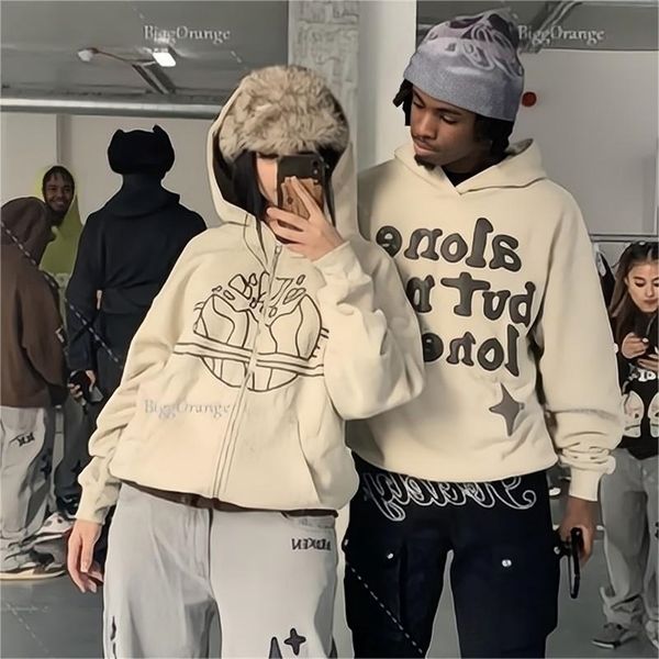 

women's hoodies sweatshirts zip oversized hooded shao harajuku sweatshirt graphic print hoodie streetwear women couple plus size hoodi, Black
