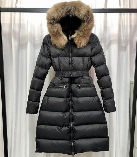 

realfine down parkas 5a mon boedic long down jacket winter coats for women size 0-4 2022.11.06, Black
