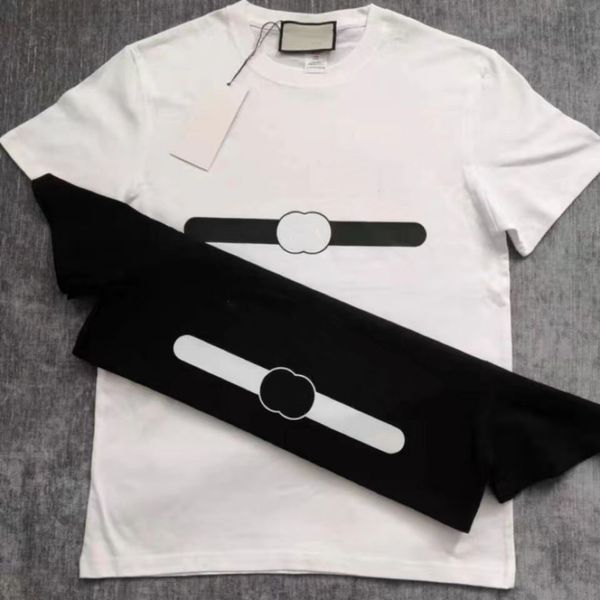 

fashion men's t-shirts designer tshirt mens womens short sleeve round neck letter printed t-shirt size, White;black