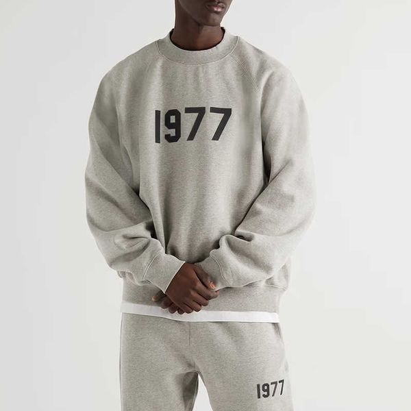 

autumn men's hoodie eentail sweathirt and deigner sweater gallerye print flocked winter looe women same trend veratile bottomed round n, Black