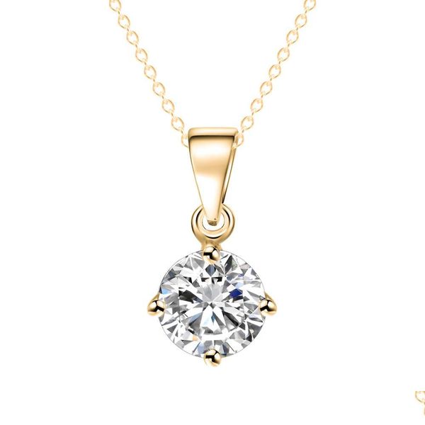 

pendant necklaces pendant necklace sier gold plated locket necklaces diamond gemstones fashion jewelry drop delivery pendants dhqbh, Silver
