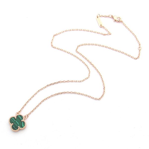 

womens luxury designer necklace fashion flowers four-leaf clover cleef pendant necklace 18k gold necklaces jewelry240f, Silver