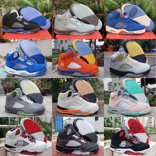

outdoor shoes men 5s raging red jumpman 5 stealth 2.0 fire what the white cement metallic international oreo mens sports sneakers 40-47, Black