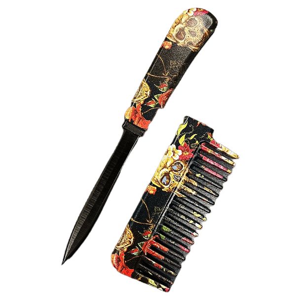 

other fashion accessoriesshaping adjustable slip handle plastic handle cleaning hair barber comb knife comb blade, Silver