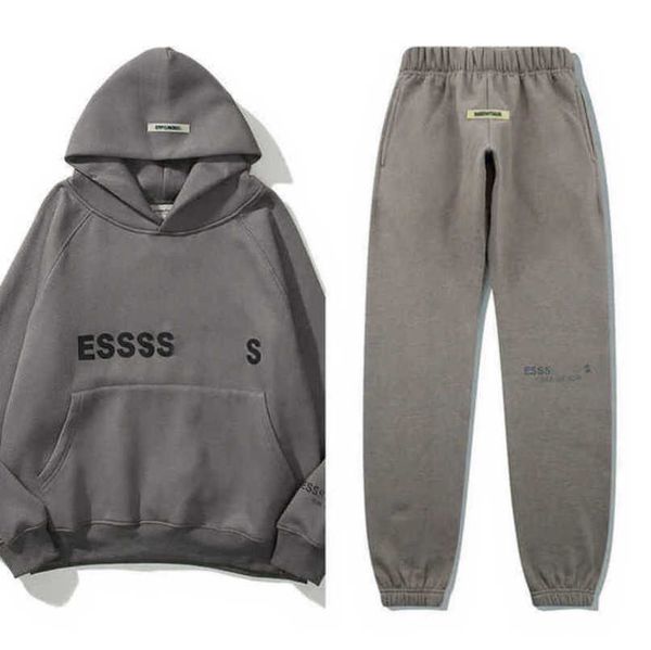

men's luxury fashion sweatshirts tracksuits brand es letter hoodies sports pants suit boy hooded sweater casual pullover men women cou, Gray