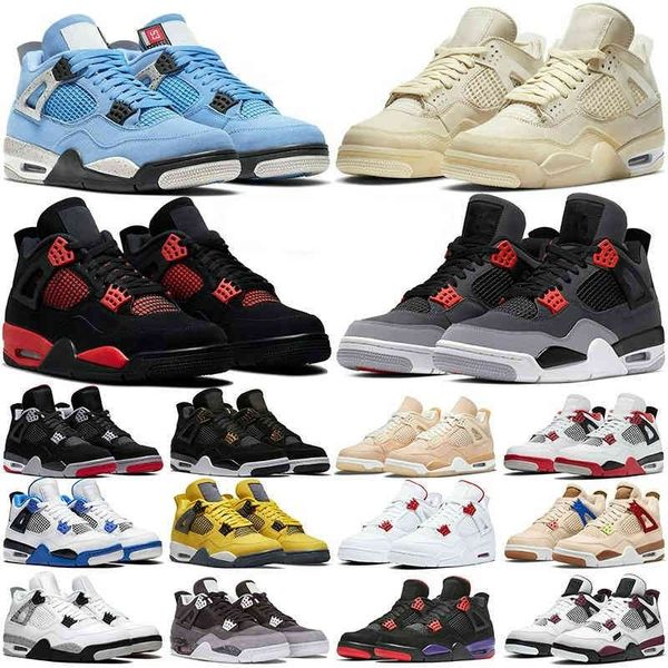 

basketball shoes men women outdoor shoes jumpman 4s 4 red thunder desert moss taupe haze university blue white oreo black cat green glow men