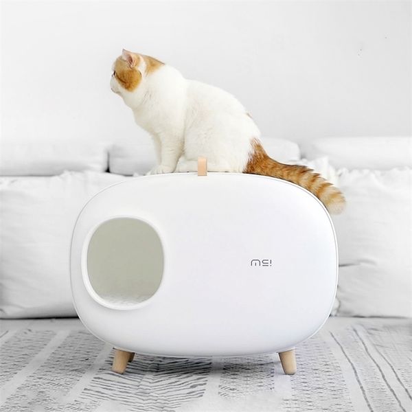Other Cat Supplies K-STAR Pet Litter Box Fully Enclosed Poop Tray Toilet 221108