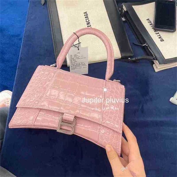 

italy balenciga handbags luxurys designer handbag hourglass bag crocodile hourglass handbag single shoulder messenger portable hourglass bag