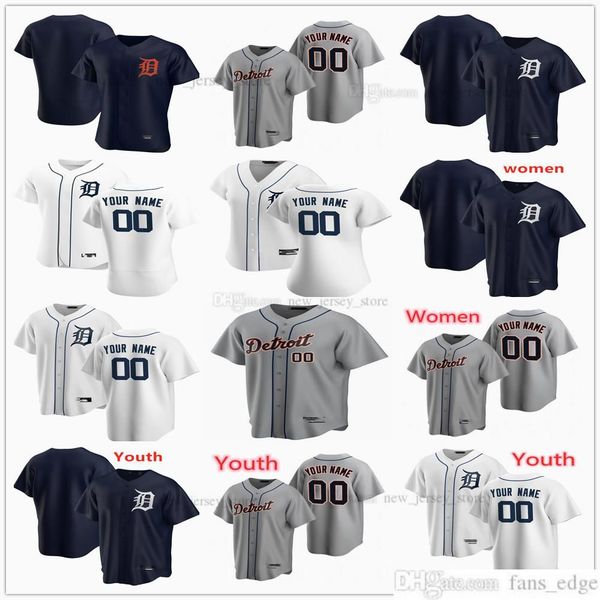 

custom college wear custom mens kids women baseball jersey brad ausmus carlos pena derek holland erasmo ramirez howard johnson jack morris j, Black