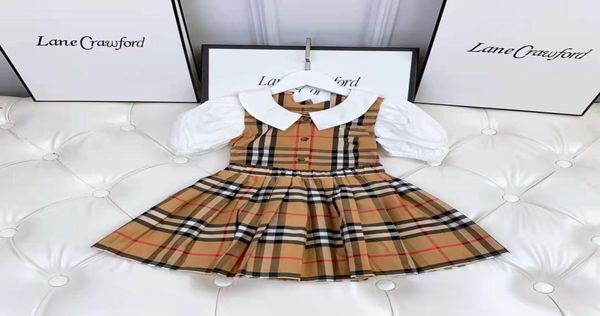 

baby girl dress brown baby girls princess wed dresses clothe set flower boutique summer clothing sets 90160 cm cotton material6914822, Red;yellow