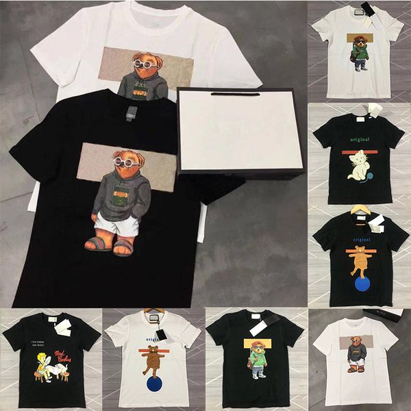 

men's t-shirts pringted designer tee cotton street skateboard t-shirt men women short sleeve casual clothing, White;black
