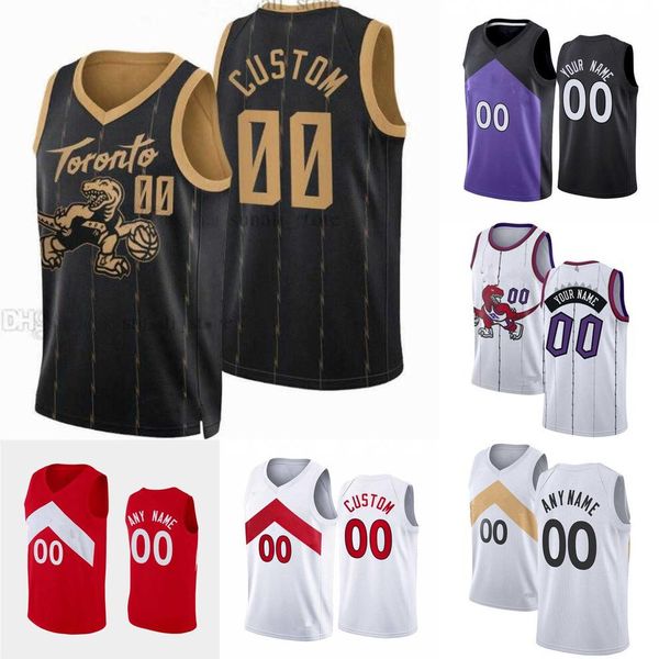 

75th custom jersey toronto''raptors''men women youth 1 goran dragic 22 malachi flynn 11 justin champagnie 45 dalano bant, Black;red