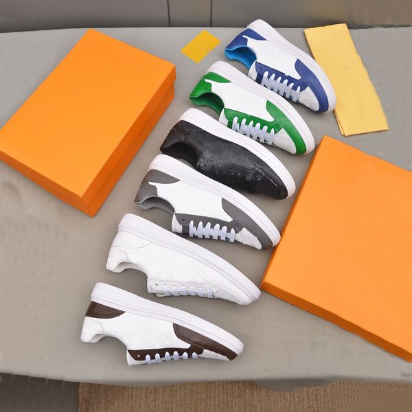 

new softcasual shoes sneakers outdoor sneakers men's luxury white leather brand comfortable color matching breathable casual walking si, Black