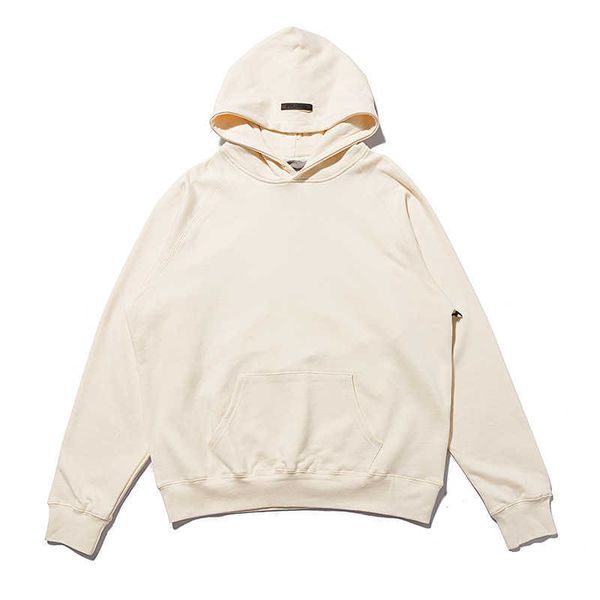 

men's hoody fashion fog designer esenti autumn essential bear season 7 double row letter hoodie sweatshirt oversize cotton casual brand, Black