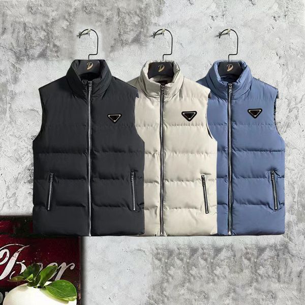 

vest for men thermal gilet waistcoats designers clothes men's vests jackets sleeveless vest zipper outerwear waistcoat fashion parka w, Black;white