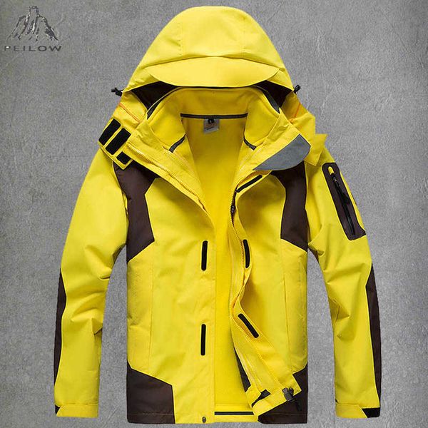 

men's hoodies & sweatshirts fleece mounta men's women were standg the water snow skig wter two-piece steam three one campg wind tr, Black