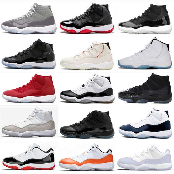 

mens basketball shoes jumpman 11 jubilee 25th anniversary bred concord 11s reverse flu game the master 11men women outdoor sneakers, Black