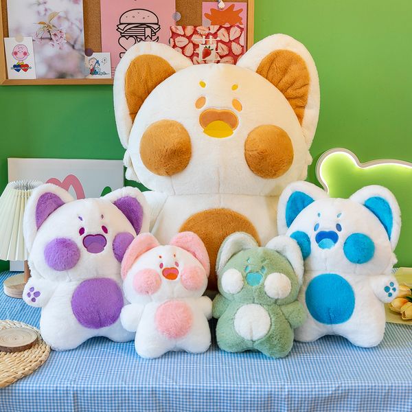 

Cat Dudu Anime Kawaii Cartoon Plush Toy Stuffed Soft Cat Doll Animal Pillow Birthday Halloween Gift For Kids Girl, Mix colors